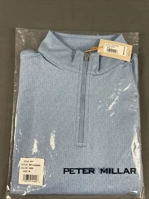 Peter Millar Golf Pullover Crown Sport Drink N Duff Print 1/4 Zip Medium NWT - Image 1 of 4