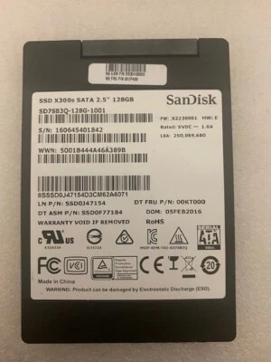 SanDisk 128GB SSD X300s SATA 2.5" SD7SB3Q-128G-1001 Solid State Drive - Image 1 of 2