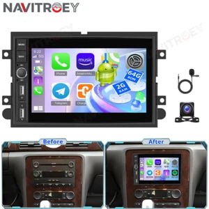 Radio estéreo para automóvil Android CarPlay GPS navegación + cámara para Ford Five Hundred 2005-2007 - Imagen 1 de 24