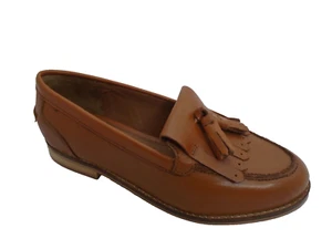 ASOS MAXWELL TAN LEATHER FLAT LADIES SHOES WITH TASSELS WOMANS UK 4 - EUR 37 - Picture 1 of 5