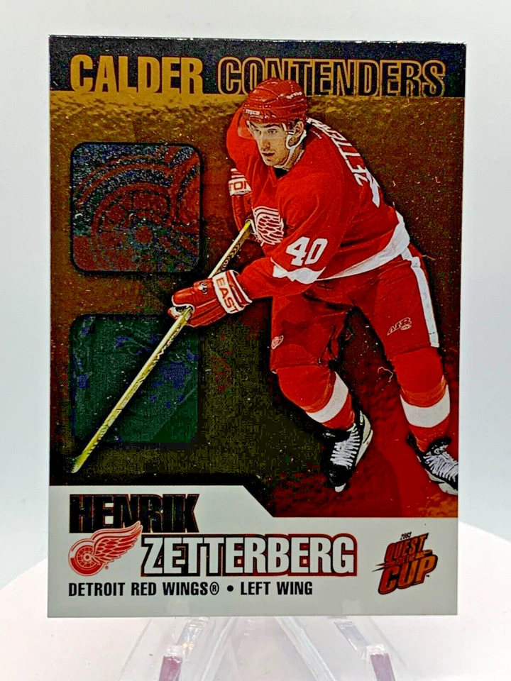 2002-03 Pacific Quest for the Cup - Calder Contenders #7 Henrik Zetterberg (RC) - Image 1 of 2