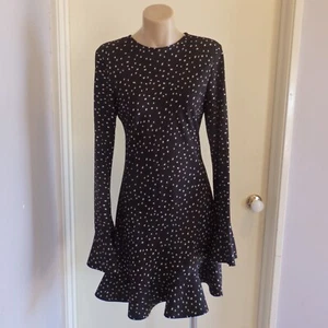 By Johnny Issy Flute Mini Dress in Black Size 8 Fit and Flare As New $239 - Picture 1 of 8