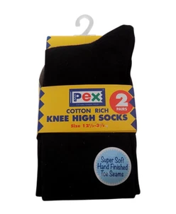 Knee High Socks 2 pk Pex Graduate Colour Brown - Picture 1 of 4