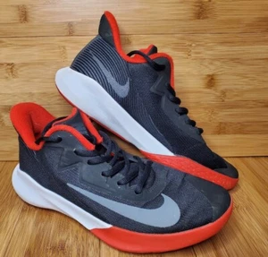 🏀 Nike Precision 4 IV schwarz rot Basketballschuhe Herren Größe 7 Damengröße 8,5 - Bild 1 von 8