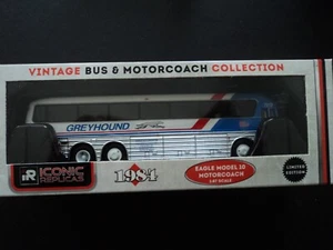 ICONIC REPLICAS 1984 EAGLE MODEL 10 COACH GREYHOUND HO 1/87 DIECAST