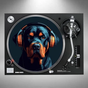 Rottweiler Slipmats 12" Turntable Vinyl Pair or Single *Posted In Cardboard* - Picture 1 of 5