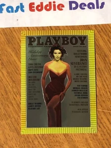PLAYBOY 1995 JOAN SEVERANCE CHROMIUM COVER CARD 84 JANUARY 1990 EXCELLENT - Picture 1 of 2