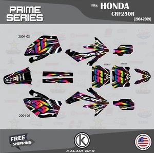 Graphics Kit for  Honda CRF250R CRF 250R (2004-2009)  Prime - RAINBOW - Picture 1 of 4