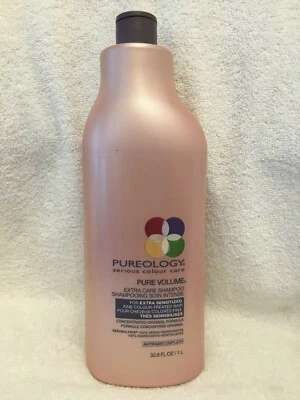PUREOLOGY SERIOUS COLOUR CARE: PURE VOLUME EXTRA CARE SHAMPOO 33.8 FL OZ/ 1 L - Image 1 of 2