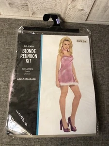 Costume Dress Adult Size Standard School Blonde Reunion Kit Pink Dress Up Party - Picture 1 of 3