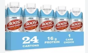 Boost Glucose Control Balanced Nutritional Drink Very Vanilla 8oz 24 Ct Exp 9/25 - Picture 1 of 4