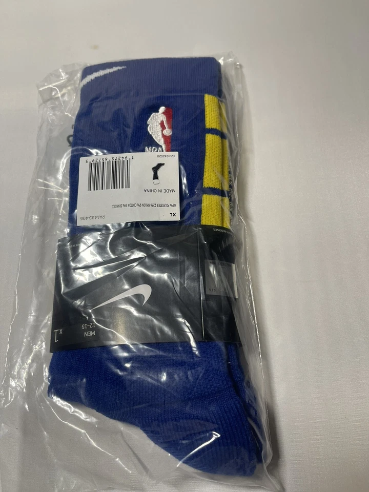 NBA Nike Auténtico Azul Calcetín Talla XL Hombres 12-15 Calcetines Hasta la Rodilla PAA433-495 S86 Foto 1 de 4