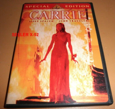 Carrie DVD Sissey Spacek John Travolta Brian DePalma Stephen King Piper Laurie - Image 1 of 3