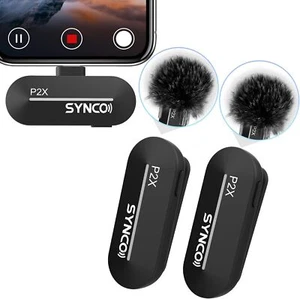 SYNCO P2X Wireless Lavalier Microphone 2 Mics for YouTube Vlog Tiktok Recording - Picture 1 of 21