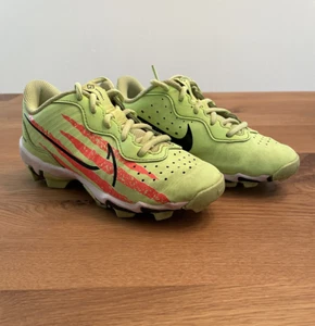Nike Alpha Huarache 4 Keystone Youth Size 2Y Ghost Green/Black Baseball Cleats - Picture 1 of 9