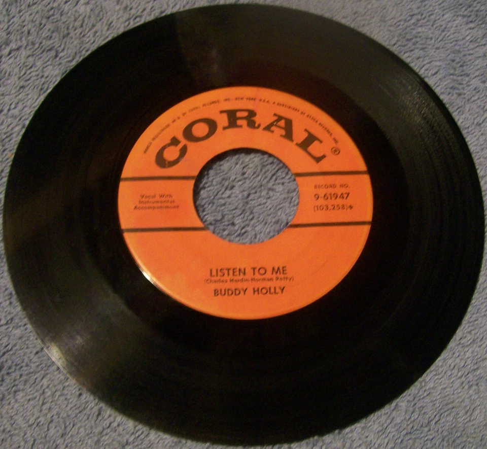 BUDDY HOLLY - LISTEN TO ME - 7" (EX) - Image 1 of 1
