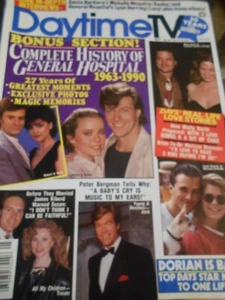 Peter Bergman, Sherry Stringfield - Daytime TV Magazine 1990 - Imagen 1 de 1