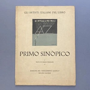 Primo Sinopico. Gli artisti italiani del libro - Risorgimento Grafico, 1921 rar - Foto 1 di 9