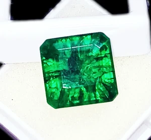 Natural Emerald 11.30 Ct Octagon Shape Loose Gemstones Certified - Picture 1 of 6