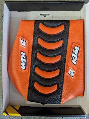 Black Orange DG3 Gripper Seat Cover KTM 250EXCF 2012 2013 2014 2015 2016 EXCF250 - Image 1 of 4
