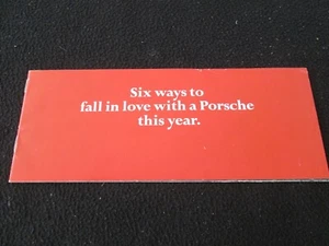 1971 Porsche 911T 911E 911S 914 /6 914-6 USA Brochure 911 T E S Sales Catalog  - Picture 1 of 8