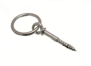 24 X Anello Bulloni Lag Estremità Vite IN a Legno Eye Acciaio BZP Onestopdiy New - Bild 1 von 1