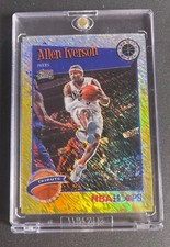 2019-20 PANINI NBA HOOPS PREMIUM STOCK ALLEN IVERSON BLACK GOLD SHIMMER 6/8