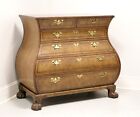 BAKER Stately Homes George II Inlaid Walnut Bombe Commode Chest