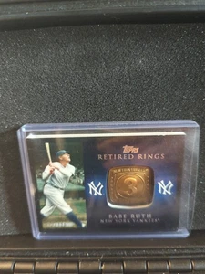 2012 TOPPS RETRIED RINGS Babe Ruth /736 MANUFACTURED METAL RING - Foto 1 di 12