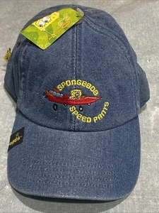 SpongeBob Schwammkopf-Mütze-Mütze Erwachsene-Einheitsgröße verstellbar-blau Denim Strapback  - Bild 1 von 3