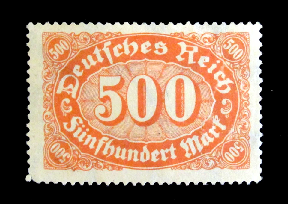 Germany Inflation Stamp Sc 160 Deutsche Reich 500 Mark Unused NG - Image 1 of 2