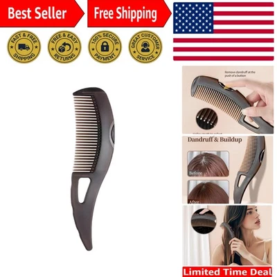 Peine caspa acero inoxidable botón cepillo de pelo para hombre mujer y niño Foto 1 de 4