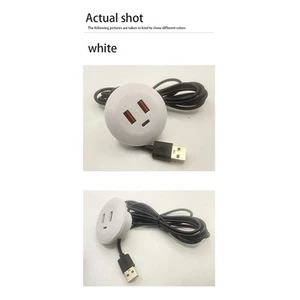 Embedded Desktop Multi Port USB 2.0 To TYPE-C Charge Connector Extension Cord_X - Photo 1/14