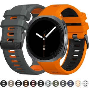 Correa de muñeca de silicona para reloj Samsung Galaxy 8/8 clásico 40/44/46 mm - Imagen 1 de 64