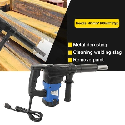 1100W Electric Needle Scaler Needle Derusting Gun Marine Rust Removal Tool 110V - Image 1 of 4