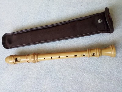 Schneider Blockflöte 3-teilig, klassische barocke Form, Ahornholz? - Bild 1 von 4