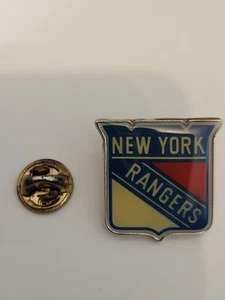 New York Rangers Red White Blue Metal Pin - Picture 1 of 2