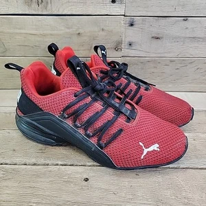 PUMA MENS RED RUNNING SHOE AXELION TWO-TONE 377190-01 SZ 9.5 - Picture 1 of 13
