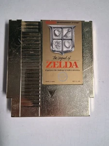 The Legend Of Zelda Nintendo NES Gold Cartridge Only Tested & Working - Picture 1 of 6