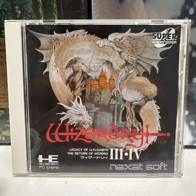 PC Engine Wizardry III and IV CD ROM2 SCD TG16 *CIB COMPLETE!! ~ US SELLER - Image 1 of 4