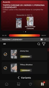 Topps WWE Slam 2025 Persona Chrome FULL SET 25/25 Legendary (DIGITAL ONLY READ) - Picture 1 of 4