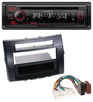 Kenwood MP3 CD USB Bluetooth DAB Autoradio für Toyota Corolla Verso 04-09 schwar - Bild 1 von 4