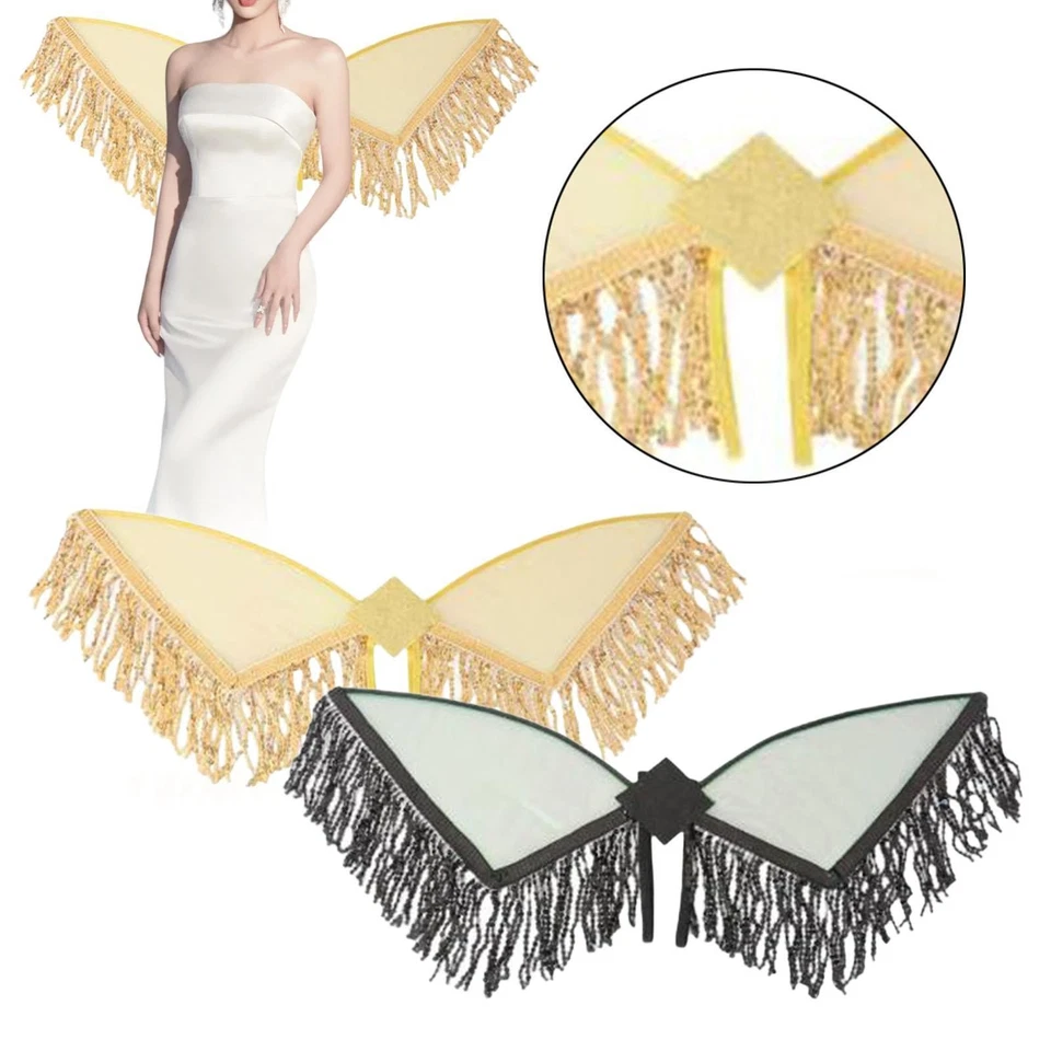 Sequined Fringe Wing for Stage Costume, Role Play, Carnival Accessories, Theme - Image 1 of 1