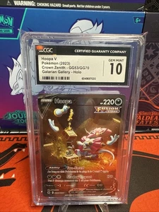 Hoopa V GG53/GG70 Crown Zenith: Galarian Gallery Holo CGC 10 - Picture 1 of 2