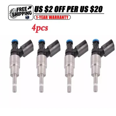 Inyector de combustible 4 piezas 06F906036A para Audi A3 A4 TT VW Gti Jetta2.0 I4 2005-2009 Foto 1 de 4