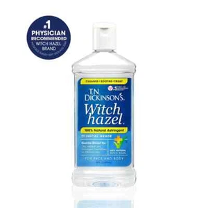2 bottles T.N. Dickinson's Witch Hazel Astringent for Face and Body, 16Oz - Picture 1 of 6