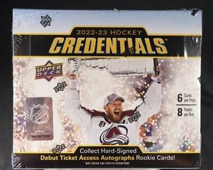 2022-23 Upper Deck Credentials Hockey Factory Sealed Hobby Box - Picture 1 of 3