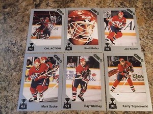 1990-91 7th Inning Sketch Memorial Cup Hockey # 85 KERRY TOPOROWSKI