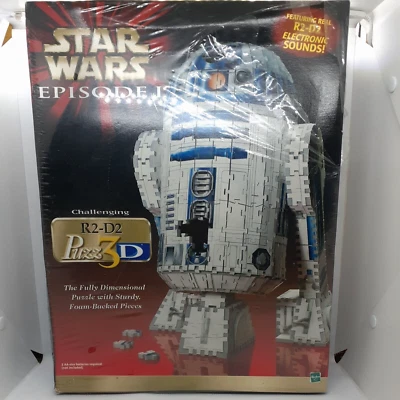 Sealed Hasbro PUZZ-3D 708 Piece PUZZLE Star Wars Episode I Challenging R2-D2 NEW - Image 1 of 4