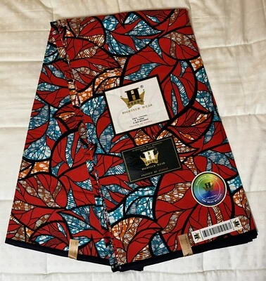 Ankara/Kitenge Fabric from Tanzania, 6 Yards of African Wax Print, 100% cotton - Image 1 of 2